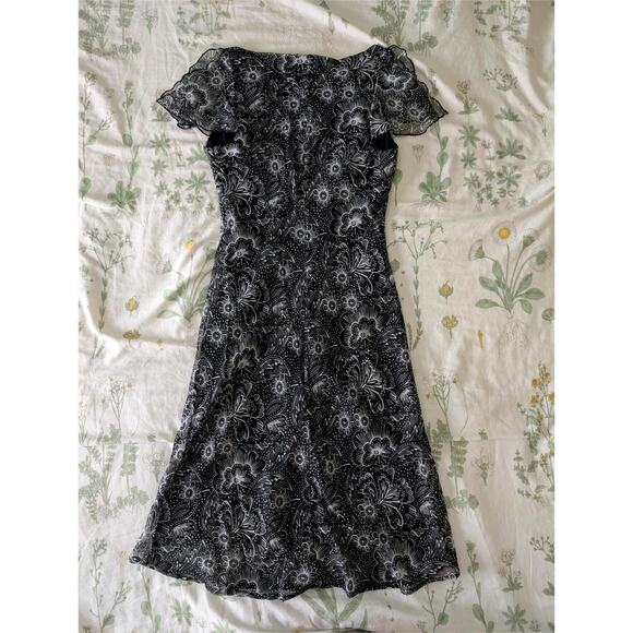 Vintage Y2K/2000s Faith Love Passion Floral Split Sleeve Midi - Picture 3 of 3